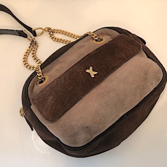 Paloma Picasso Handbags - Paloma Picasso Suede Shoulder Bag